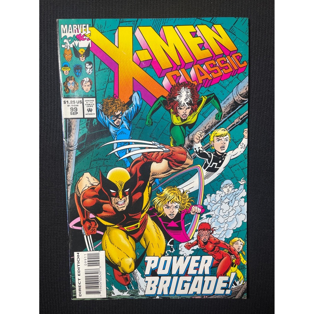 X Men Classic Comic Book Issue 39 Featuring Wolverine and Rogue‎ Power Brigade
